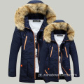 jaqueta parka longa masculina espessura inverno quente